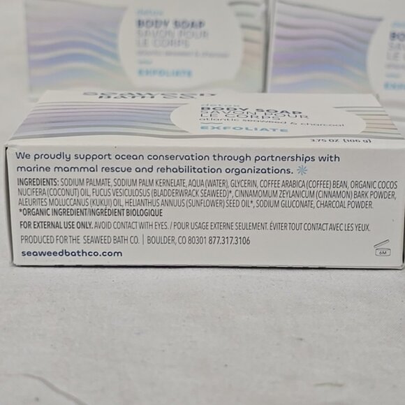 4 PACK Seaweed Bath Co. Exfoliate Detox Body Soap, 3.75 Ounce NEW - Picture 5 of 5